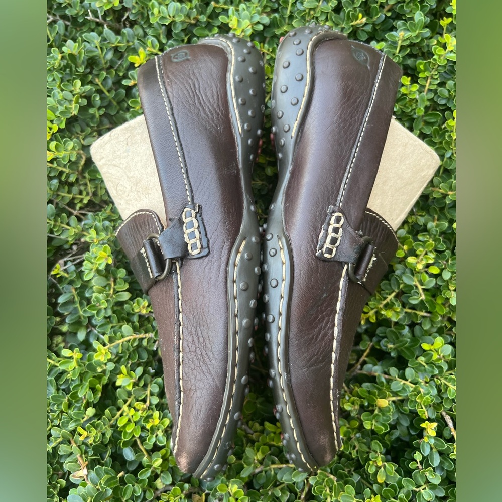 Born Loafers Women's Leather Dark Brown Size 7M W2765 - Picture 7 of 15
